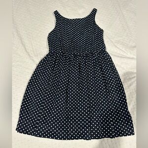 Polo by Ralph Lauren Navy and White Polka Dot Dress